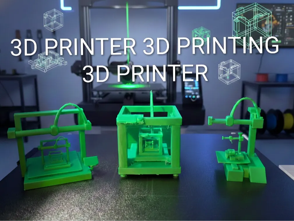 3D Printer Printing 3D Printer Model - Miniatures - PLA - 3D printed product