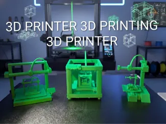3d Printer Printing 3d Printer