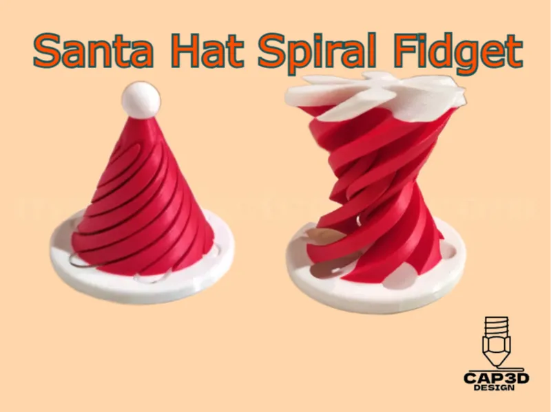Santa Hat Spiral Fidget