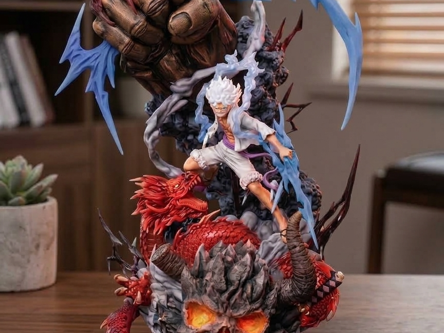One Piece Gear 5 Nika Luffy vs. Dragon Form Kaido - 1