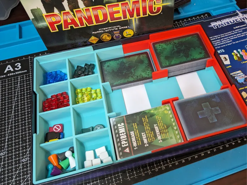Pandemic original insert for sleeved cards