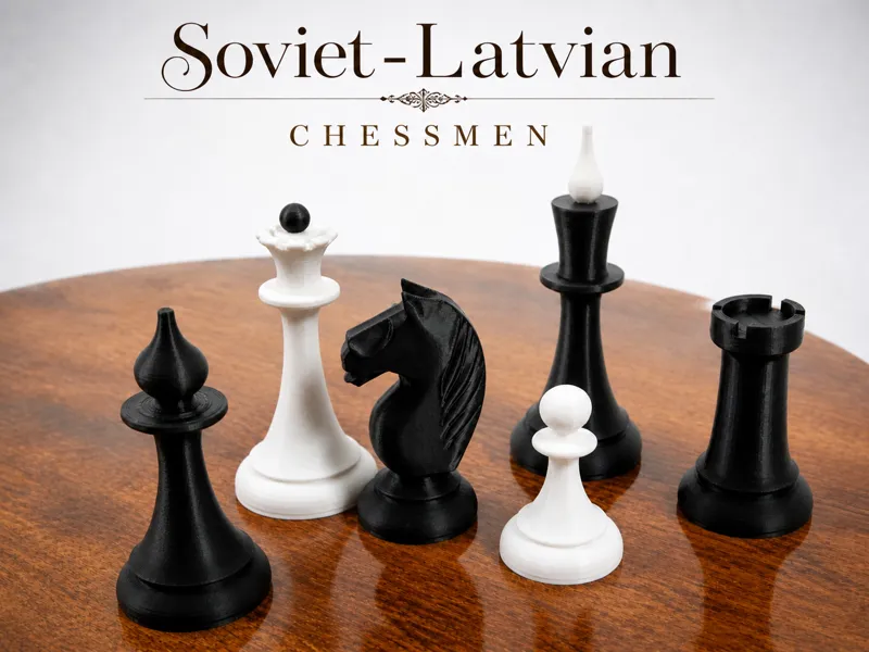 Soviet - Latvian Chessmen
