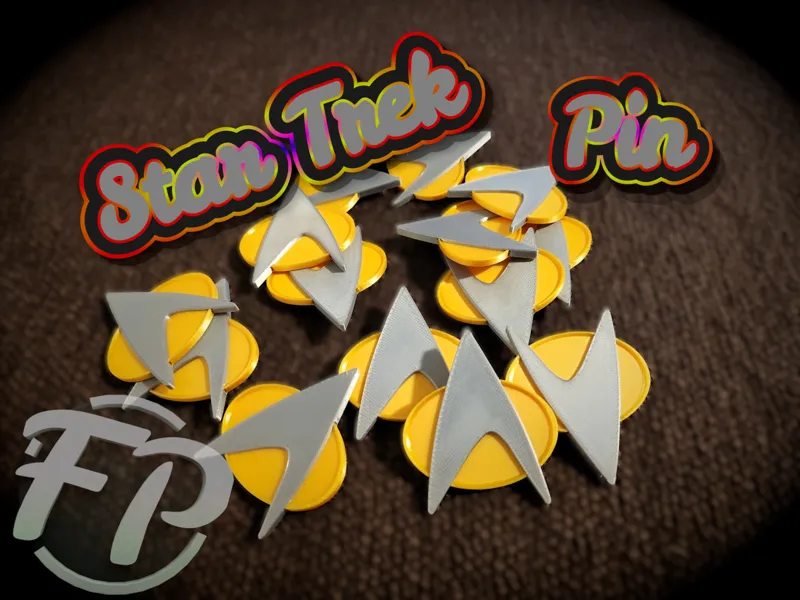 Star Trek–inspired badge pin