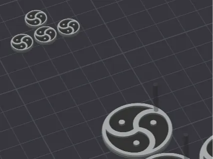 Triskelion or BDSM earrings 