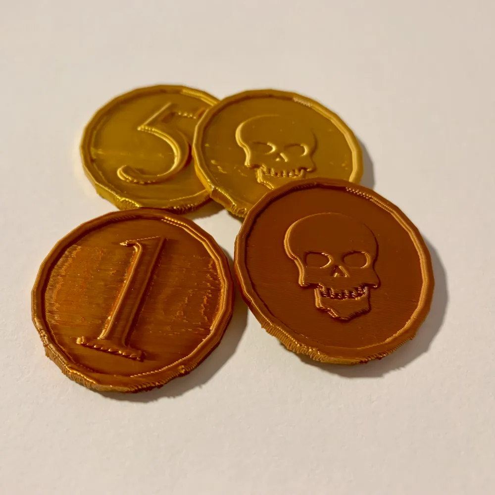 해적 동전 - 금, 은, 구리 - 무료 3D 프린트 모델 - MakerWorld