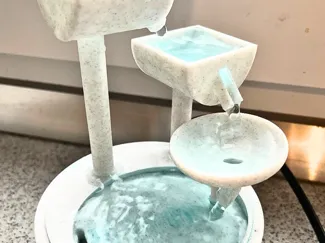 3d desk fountain