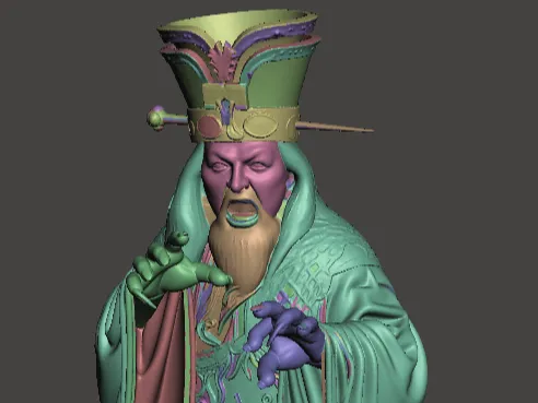 Estante o repisa: David Lo Pan - Big Trouble in Little China. Referencia del modelo original.
