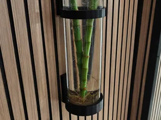 Wall-mounted cylindrical vase holder (80 mm)