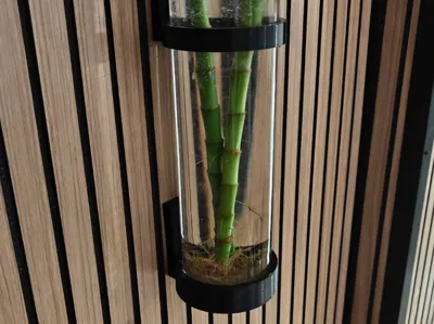 Wall-mounted cylindrical vase holder (80 mm)