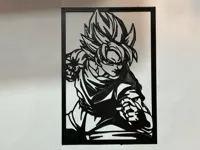 Silhouette Goku Dragon Ball - décoration murale — photo 2