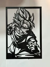 Silhouette Goku Dragon Ball - décoration murale — photo 3