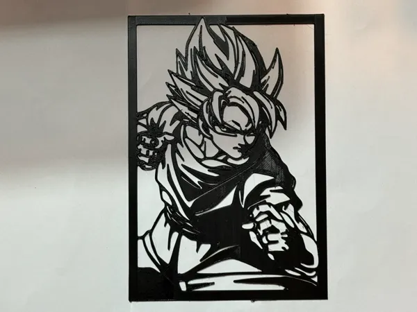 Silhouette Goku Dragon Ball - décoration murale