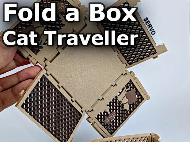 Fold a box - Cat traveller
