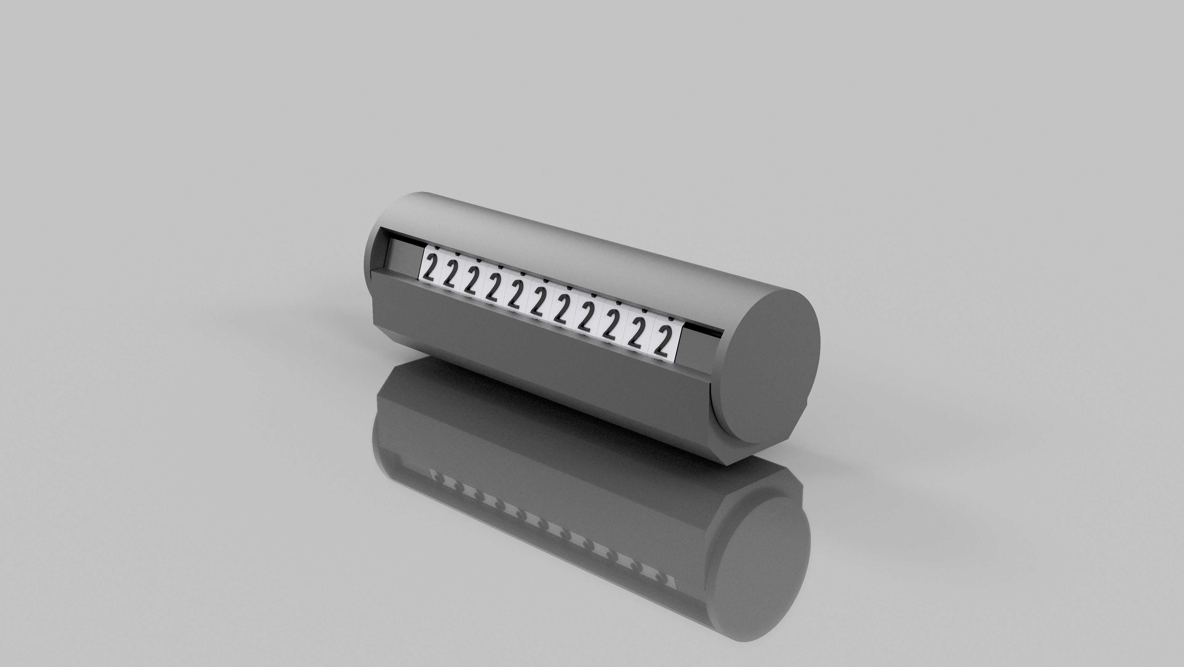 Miniatura 2 do modelo 3D 全数字停车号码牌