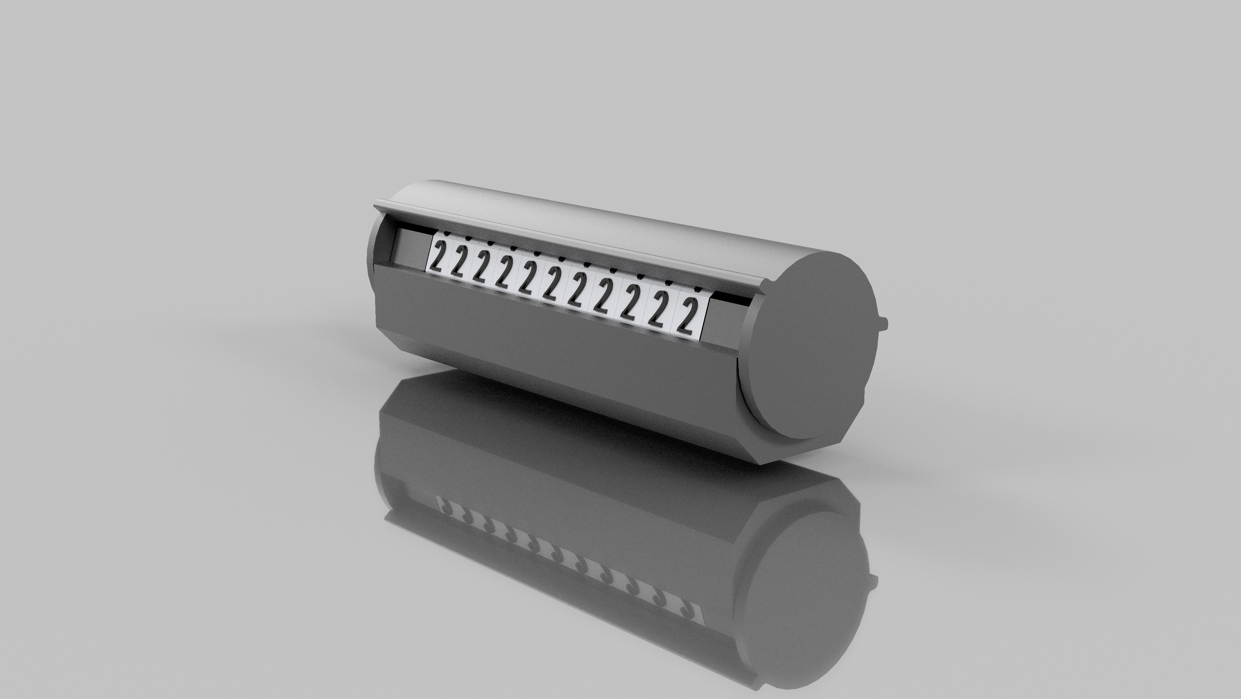 Miniatura 1 do modelo 3D 全数字停车号码牌