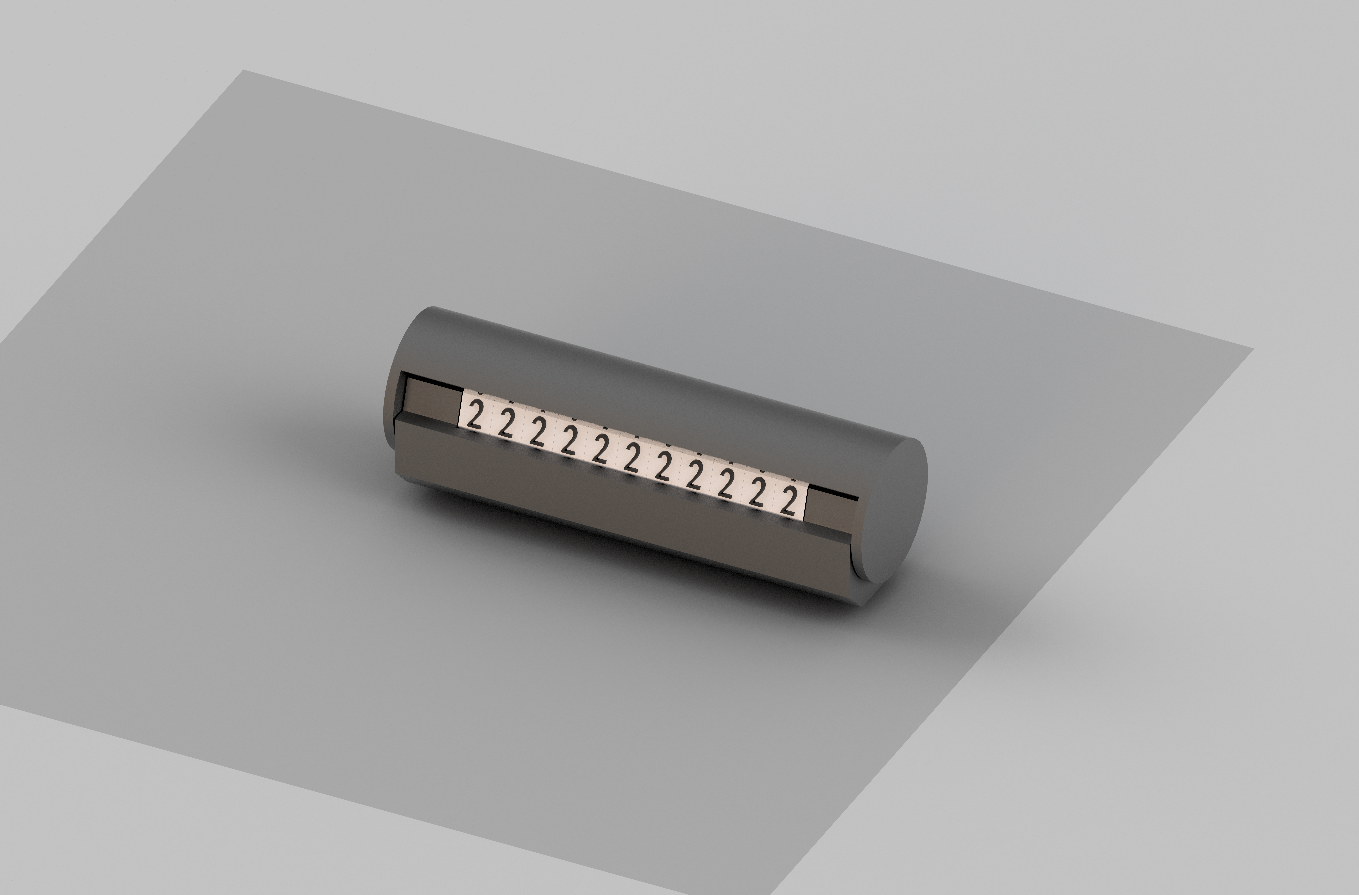 Miniatura 3 do modelo 3D 全数字停车号码牌