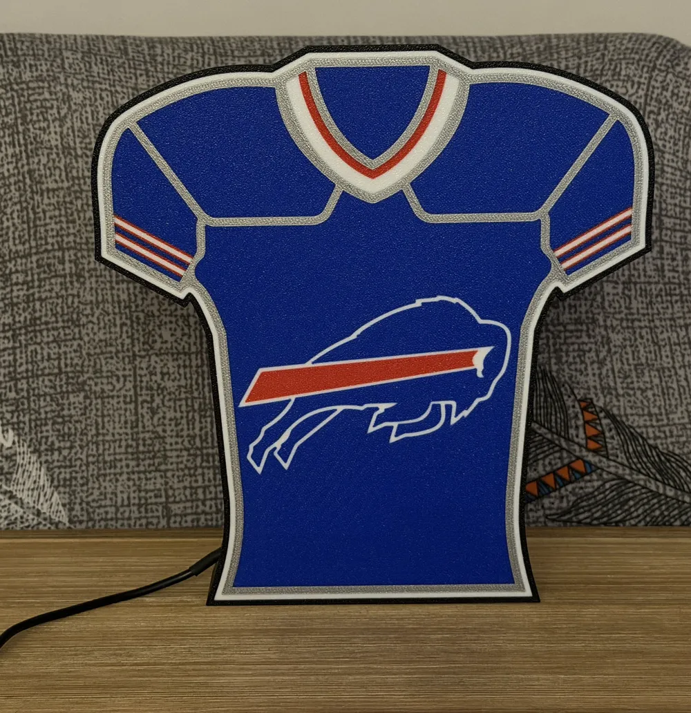 NFL Jersey Lightbox - Buffalo Bills - Free 3D Print Model - MakerWorld