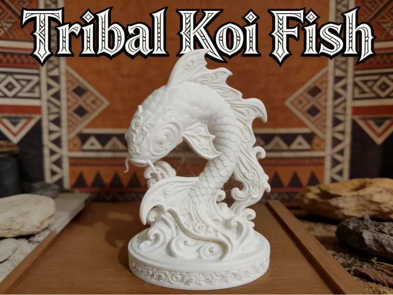 Ornamental Koi Fish Statue