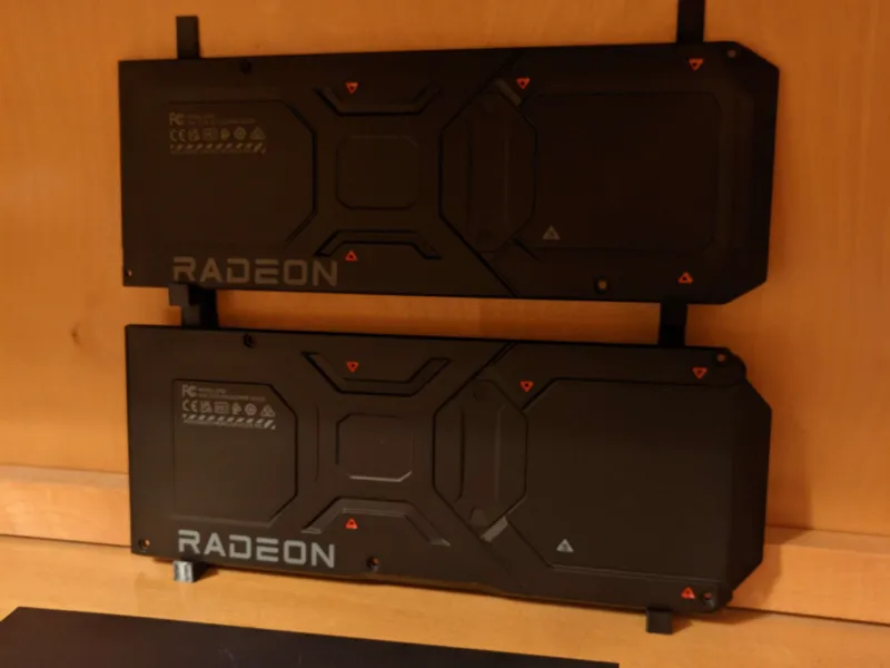 GPU backplate display stand