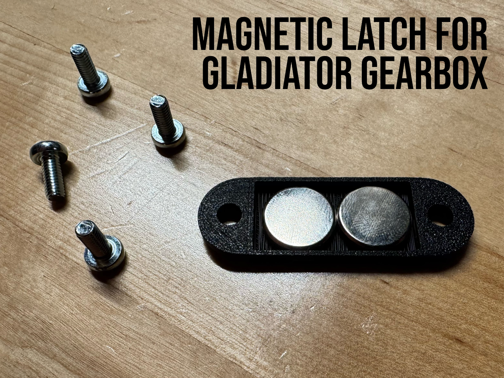 Magnetic latch for Gladiator Gearbox cabinets 3D model