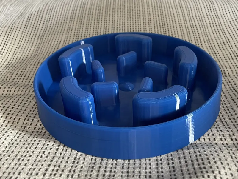 Dog's slow feeder bowl