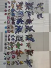 Original scale, double-sided coloring, Tailmon evolution line, Garurumon, Greymon, Birdramon, Angemon, Lillymon