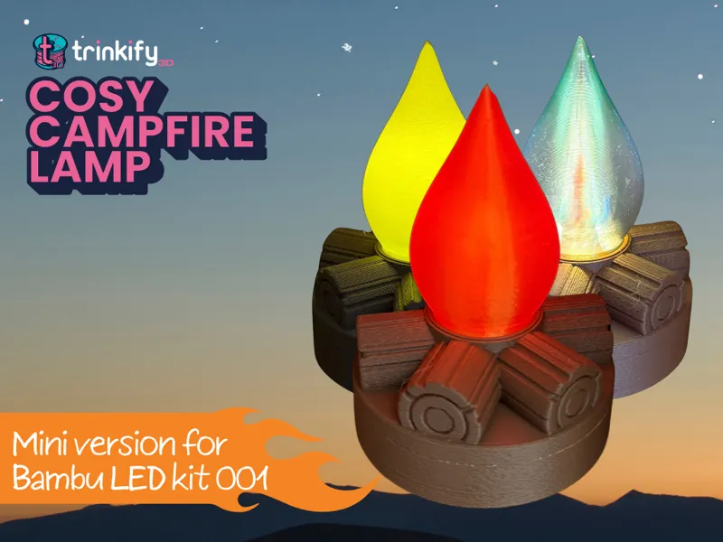 Cozy Campfire Desk Lamp - Ambiet Light and NFC sfx