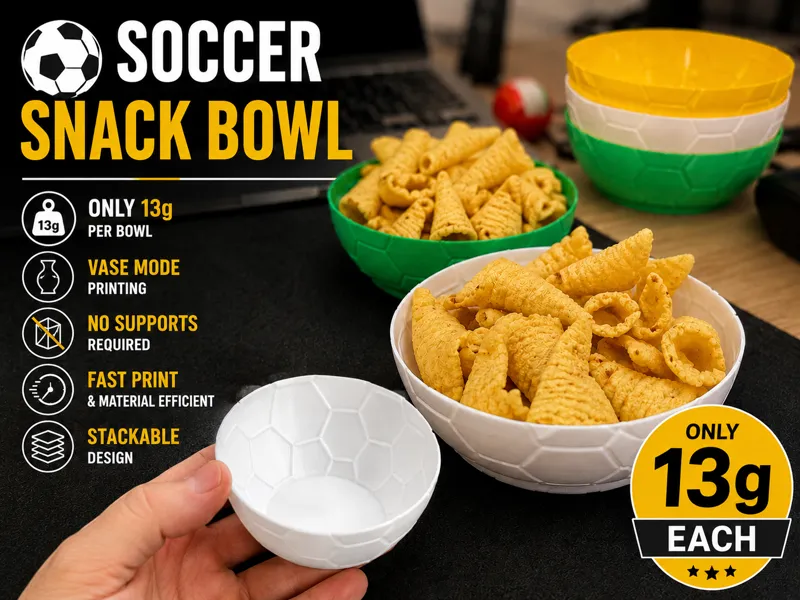 Soccer Ball Snack Bowl
