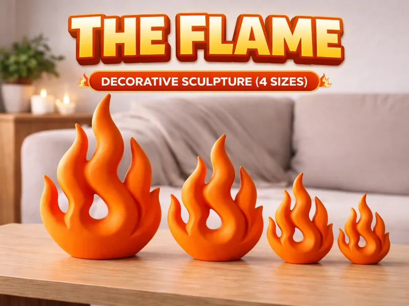 The Flame – Decorative Sculpture (4 Sizes)