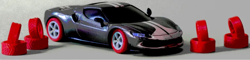 Car tires for SHELL RC 296 GTB