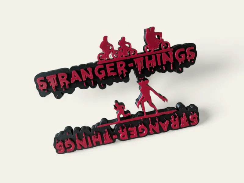 Plaque Stranger Things Personnages No AMS