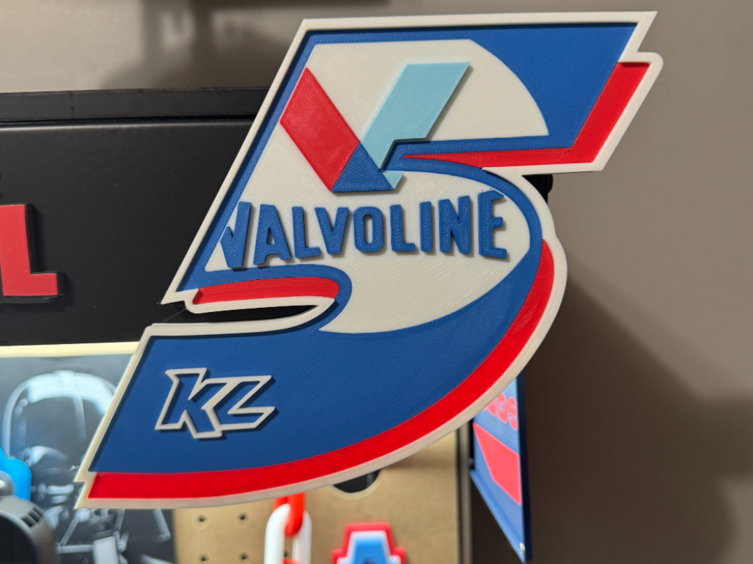Kyle Larson 5 Valvoline NASCAR Sign
