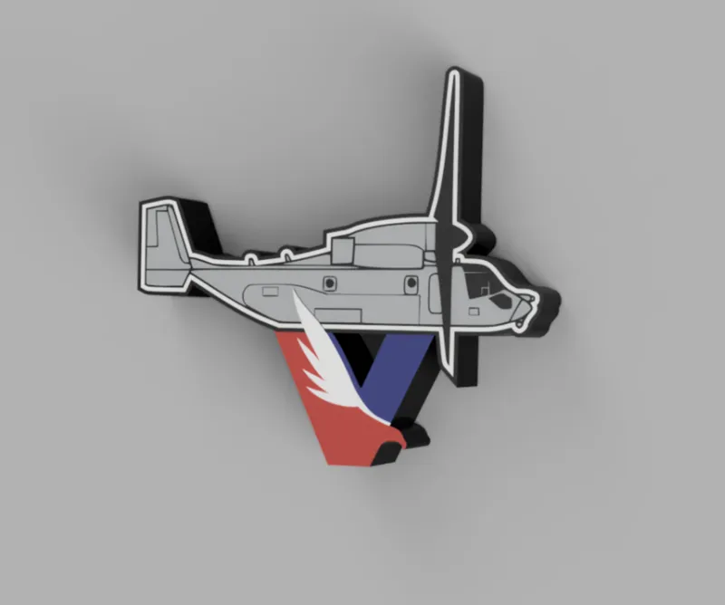 V-22 Osprey Lightbox Sideview with Stand