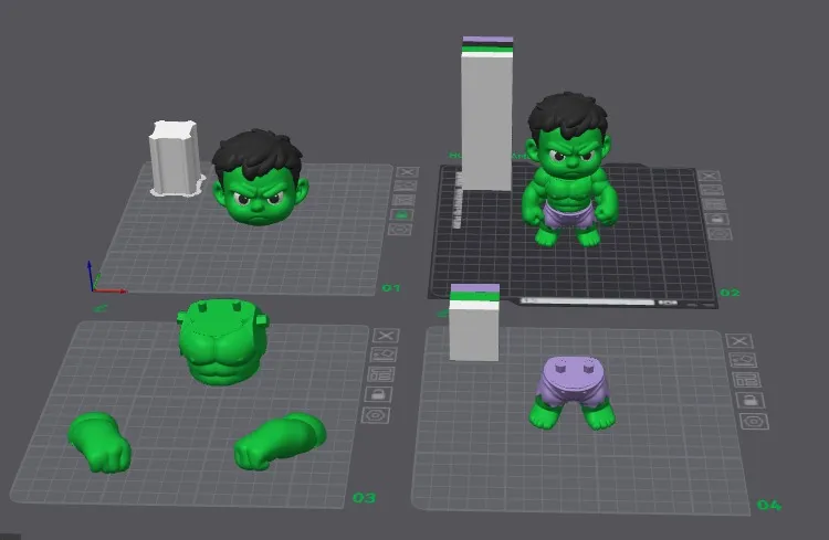 HULK MULTIPARTS AMS - Free 3D Print Model - MakerWorld