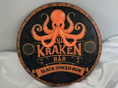Kraken rum plaque