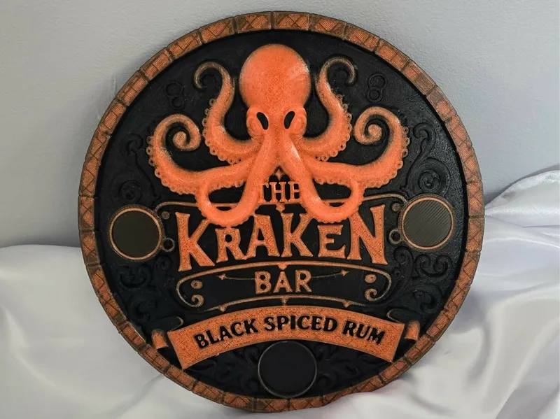 Kraken rum plaque