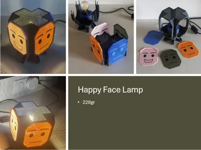 Happy Face Brickman inspired Lamp
