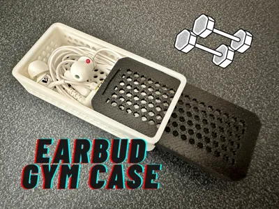 Sliding Gym Earbud Headphone Case