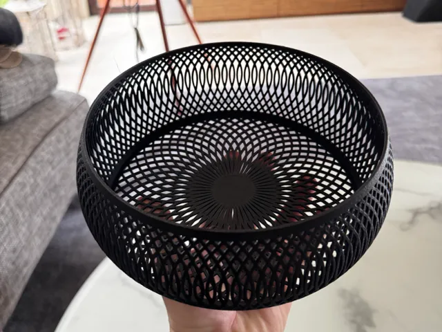 Spiral Lattice Bowl | Modern Centerpiece | Ø220mm