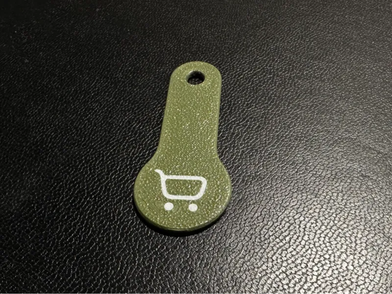 Shopping cart chip / Einkaufswagenchip