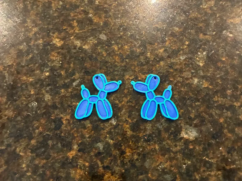 Balloon Dog Earrings
