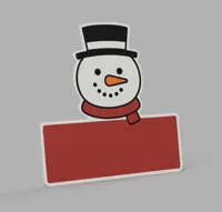 Custom Snowman with Extra Large Plate