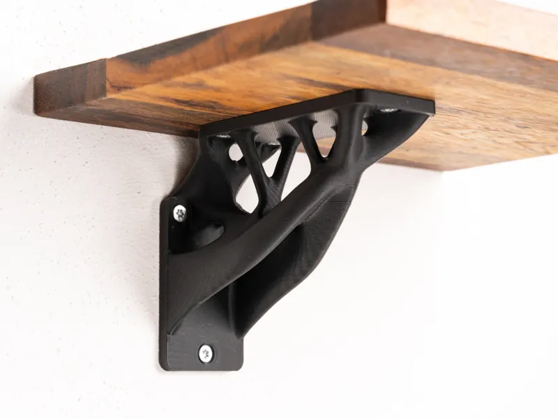 medium topology optimized shelf bracket