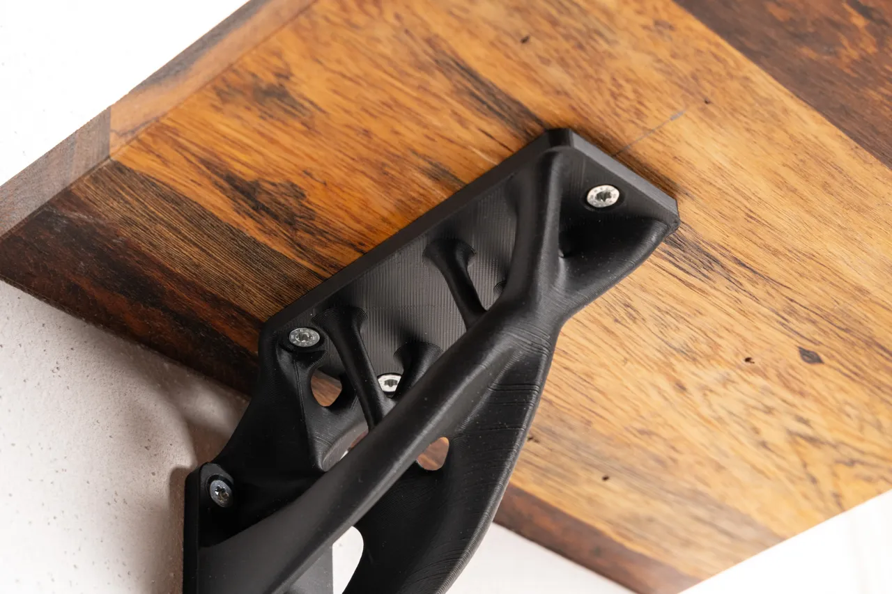 medium topology optimized shelf bracket view 2