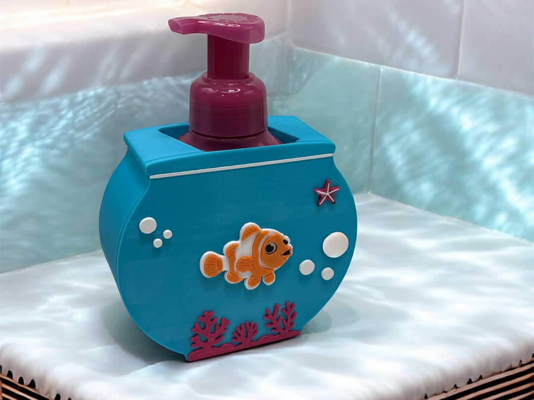 Clown Fish In a Bowl BBW Foaming Soap Holder