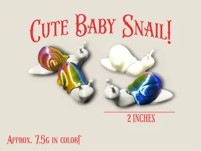 Cute Articulated Baby Snail