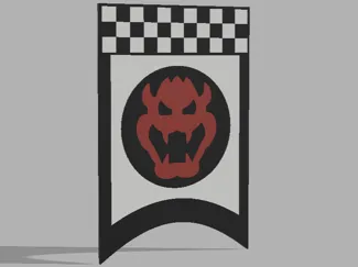 Bowser Finish Line Wall Sign