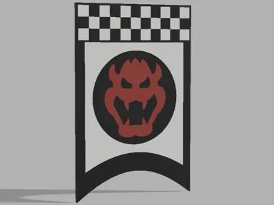 Bowser Finish Line Wall Sign