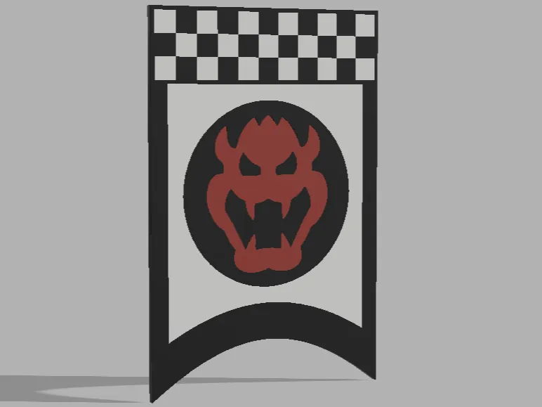 Bowser Finish Line Wall Sign