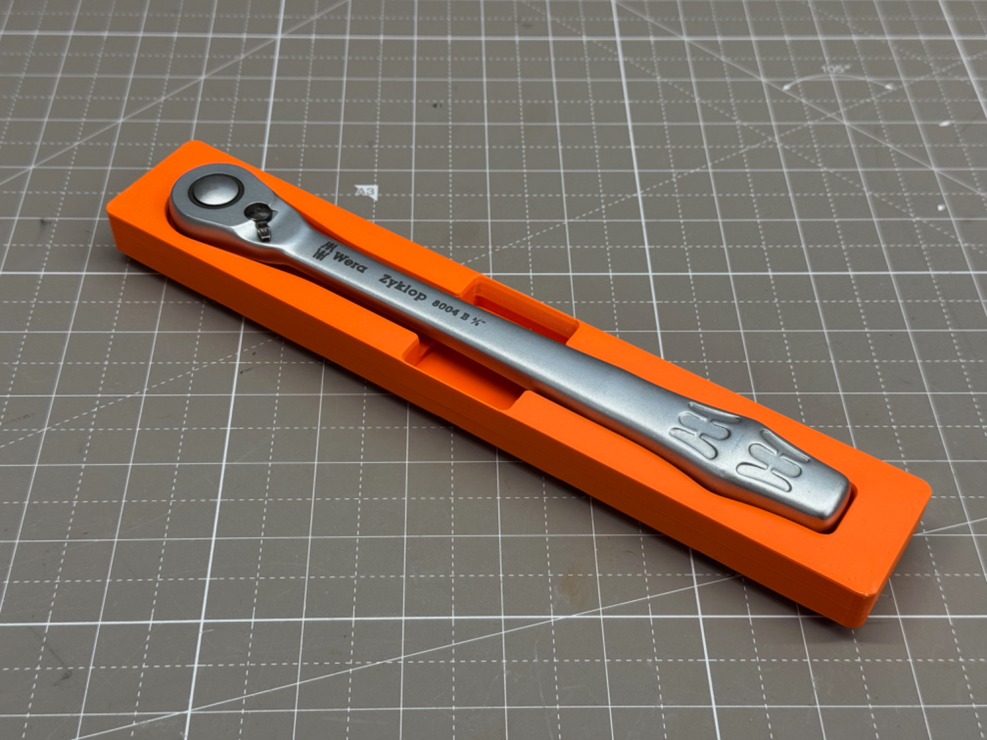 Gridfinity Wera Zyklop 8004B 3/8" ratchet